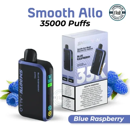 Smooth Allo 35000 puffs Disposable Vape Blue Raspberry in UAE