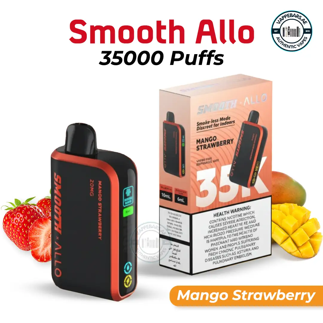 Smooth Allo 35000 puffs Disposable Vape Mango Strawberry in UAE Smooth Allo 35000 puffs Disposable Vape Mango Strawberry in UAE