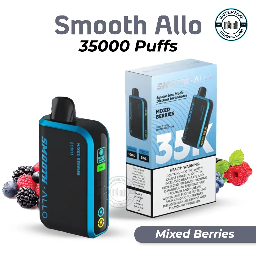 Smooth Allo 35000 puffs Disposable Vape Mixed Berries in UAE Smooth Allo 35000 puffs Disposable Vape Mixed Berries in UAE