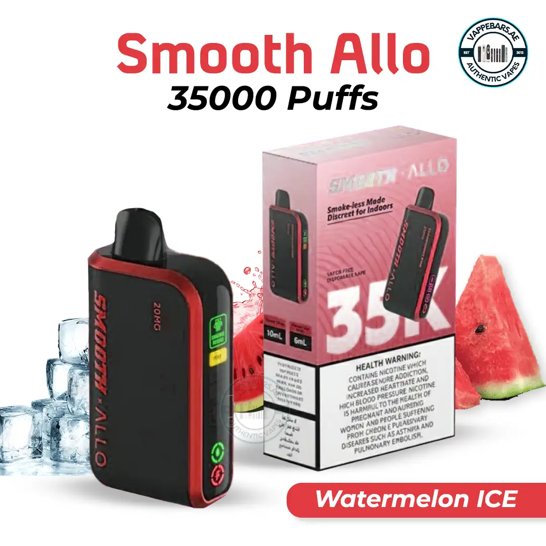 Smooth Allo 35000 puffs Disposable Vape Watermelon ICE in UAE Smooth Allo 35000 puffs Disposable Vape Watermelon ICE in UAE