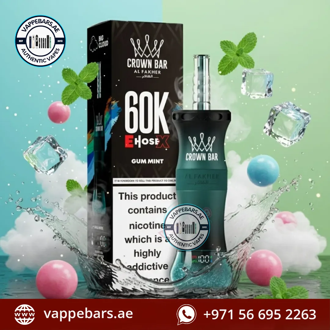 Al Fakher E Hose X 60000 Puffs Gum Mint Al Fakher E Hose X 60000 Puffs Gum Mint