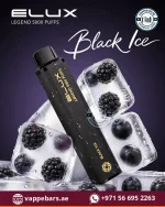 Elux Legend 5000 Puffs Disposable Vape Black Ice in Dubai