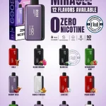 Buy HQD Miracle 8000 Puffs Zero Nicotine Disposable Vape in UAE