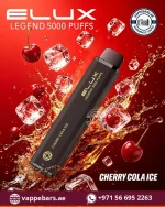 Elux Legend 5000 Puffs Disposable Vape Cherry Cola Ice in Dubai