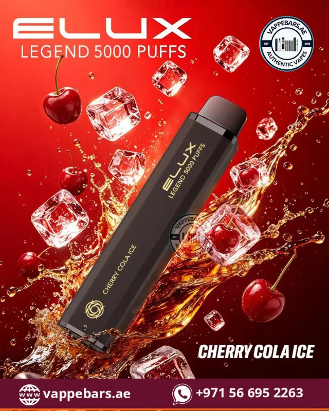 Elux Legend 5000 Puffs Disposable Vape Cherry Cola Ice in Dubai
