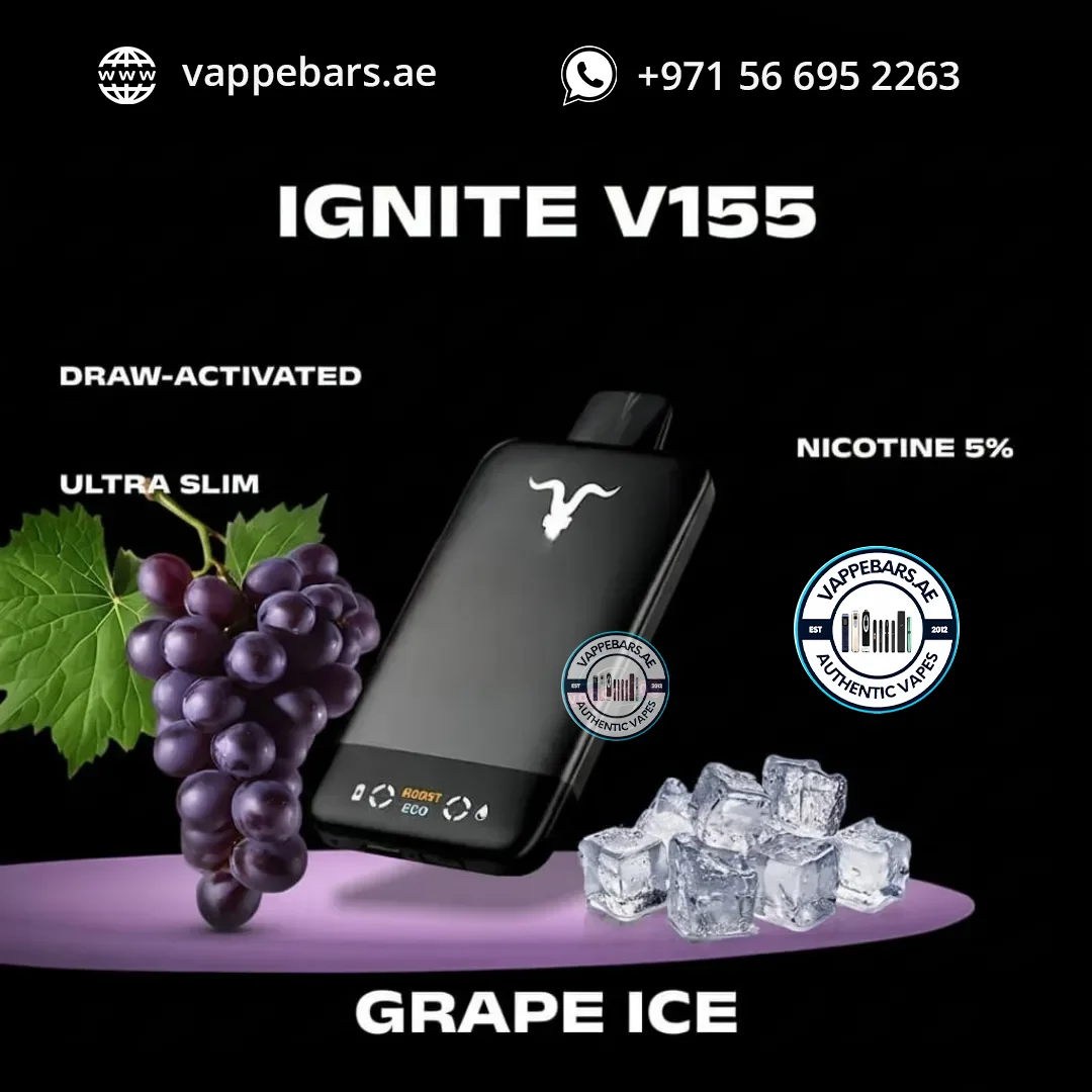 IGNITE V155 15500puffs Ultra Slim Pod Kit Disposable Vape Grape Ice IGNITE V155 15500puffs Ultra Slim Pod Kit Disposable Vape Grape Ice