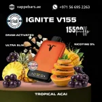 IGNITE V155 15500puffs Ultra Slim Pod Kit Disposable Vape Tropical Acai