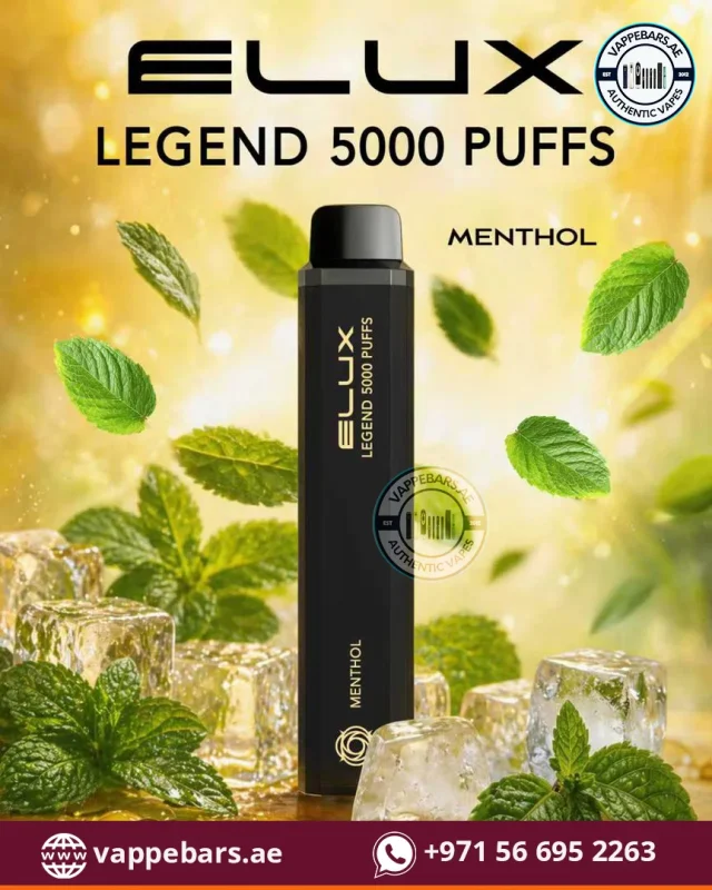 Elux Legend 5000 Puffs Disposable Vape Menthol in Dubai