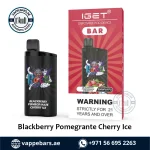 IGET BAR 3500 Puffs Disposable Vape Blackberry Pomegranate Cherry Ice in Dubai