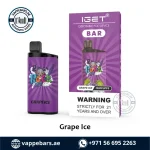 IGET BAR 3500 Puffs Disposable Vape Grape Ice in Dubai