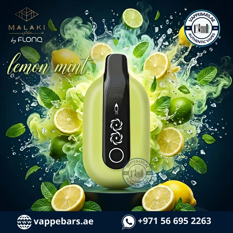 Malaki by Flonq Ultra 20K Puffs Disposable Vape Lemon Mint in UAE