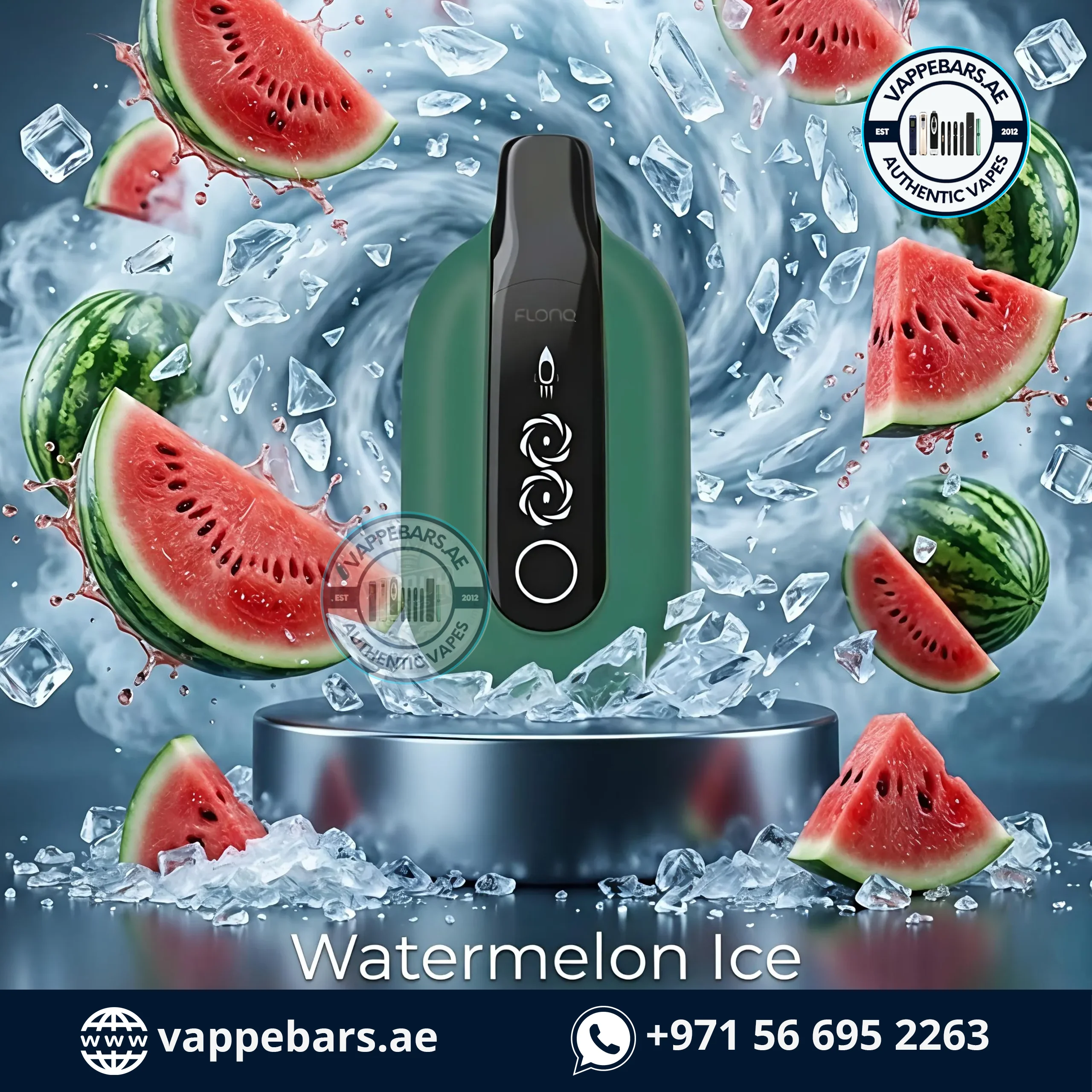 Malaki by Flonq Ultra 20K Puffs Disposable Vape Watermelon Ice in UAE Malaki by Flonq Ultra 20K Puffs Disposable Vape Watermelon Ice in UAE