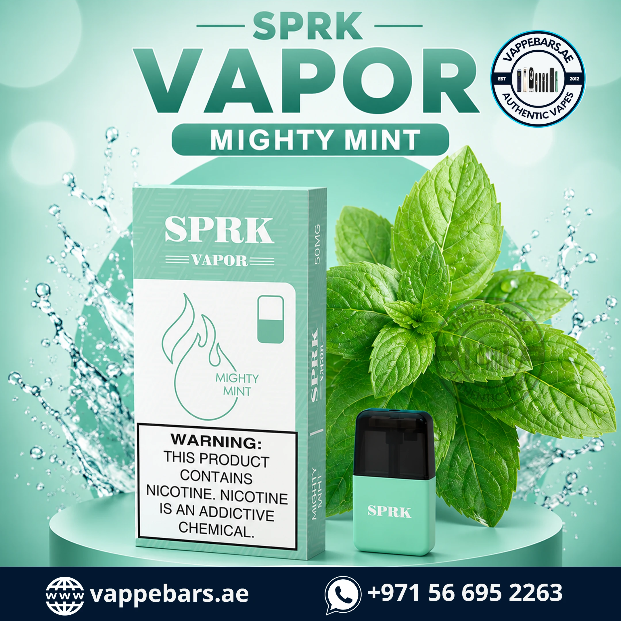 SPRK VAPOR Mighty Mint in Dubai UAE SPRK VAPOR Mighty Mint in Dubai UAE