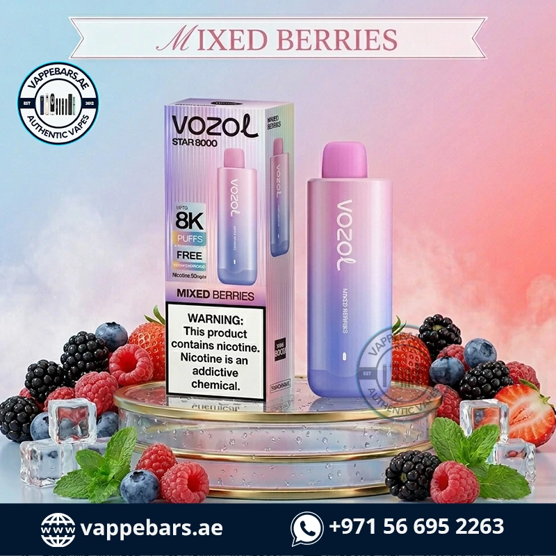 Vozol Star 8000 Puffs Disposable Vape Mixed Berries in UAE Vozol Star 8000 Puffs Disposable Vape Mixed Berries in UAE