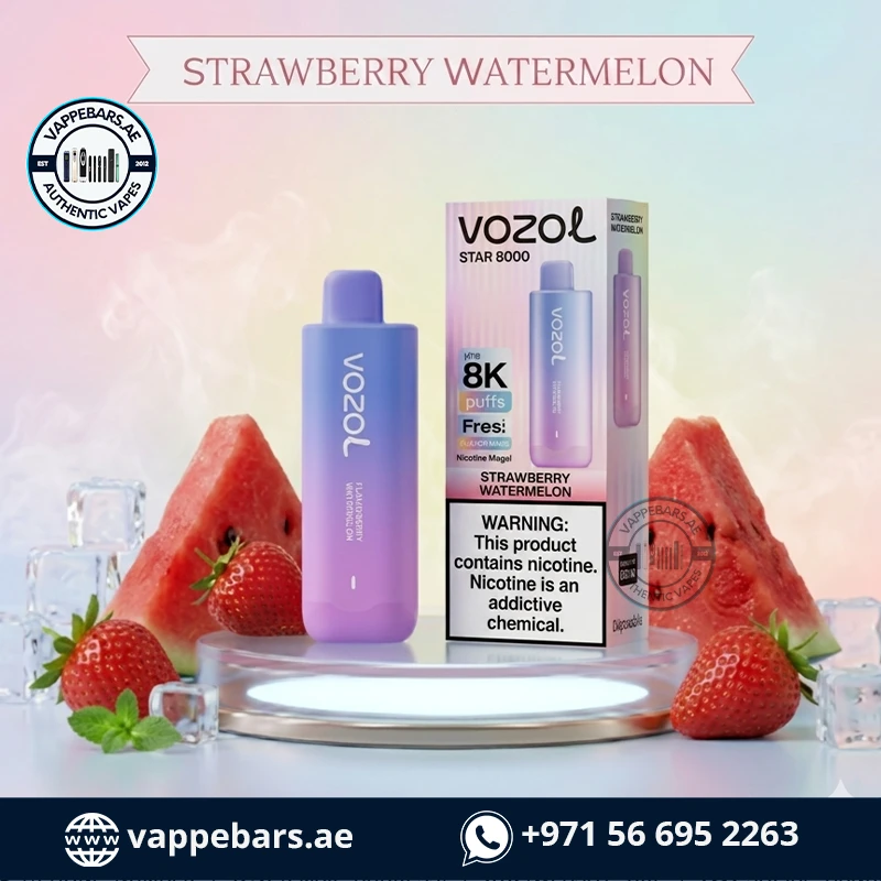 Vozol Star 8000 Puffs Disposable Vape Strawberry Watermelon in UAE Vozol Star 8000 Puffs Disposable Vape Strawberry Watermelon in UAE
