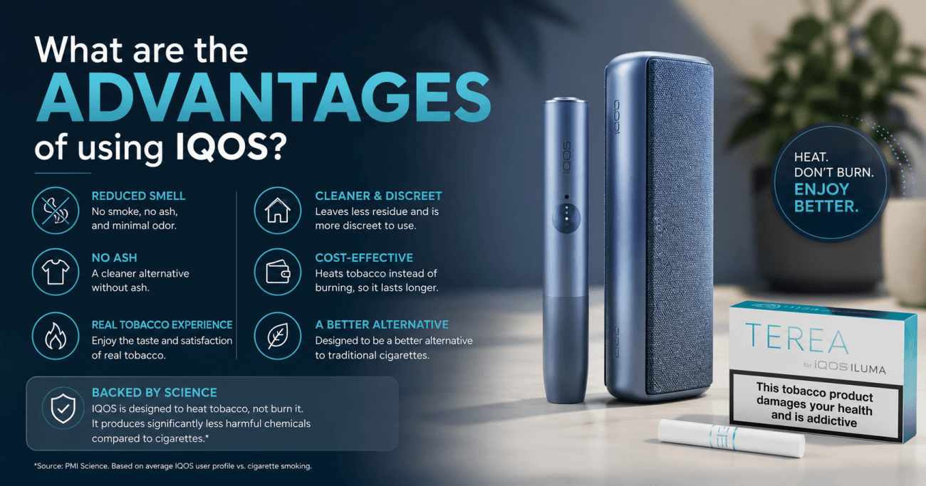 What are the advantages of using IQOS
