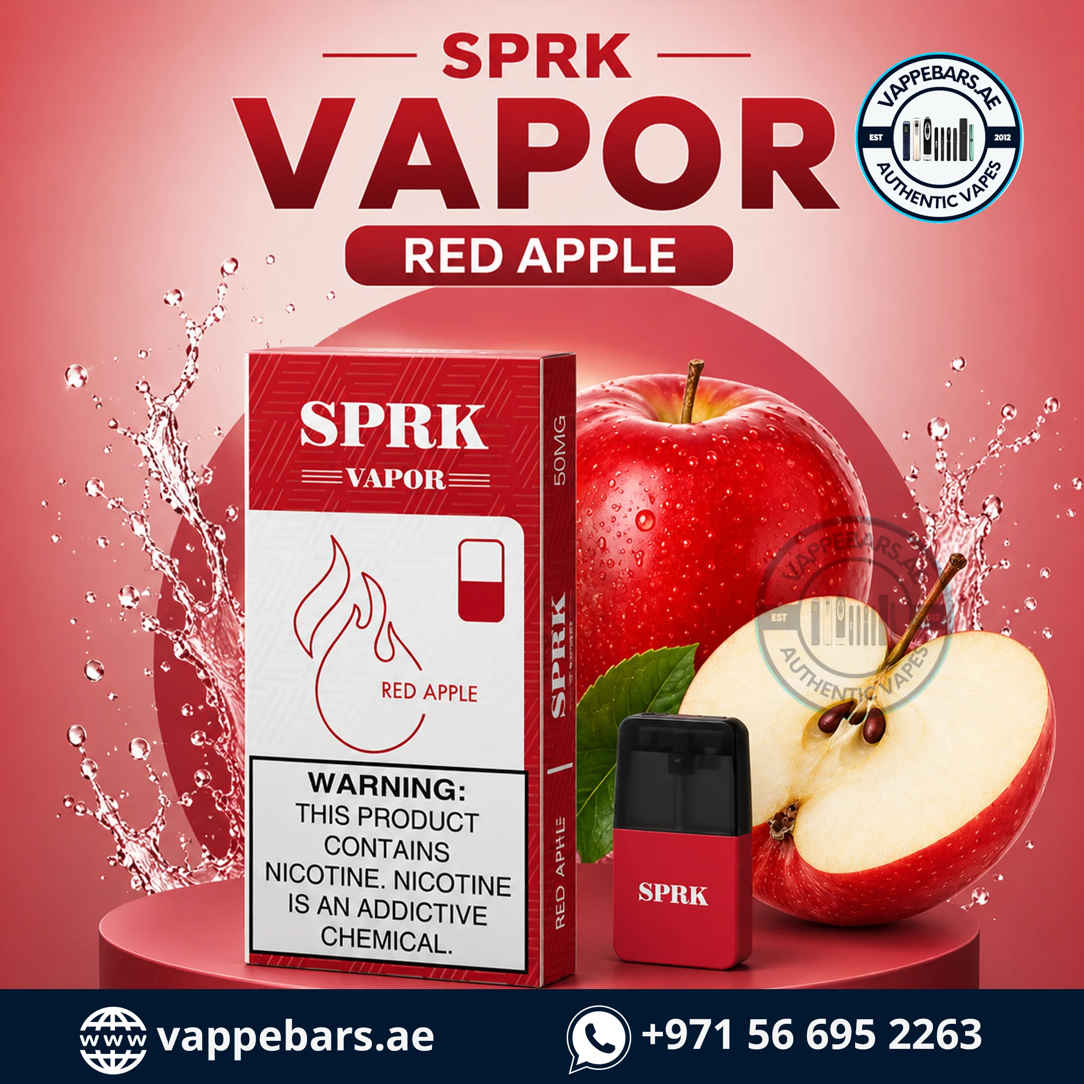 SPRK VAPOR Red Apple in Dubai Buy SPRK VAPOR Red Apple in Dubai – Order Instantly