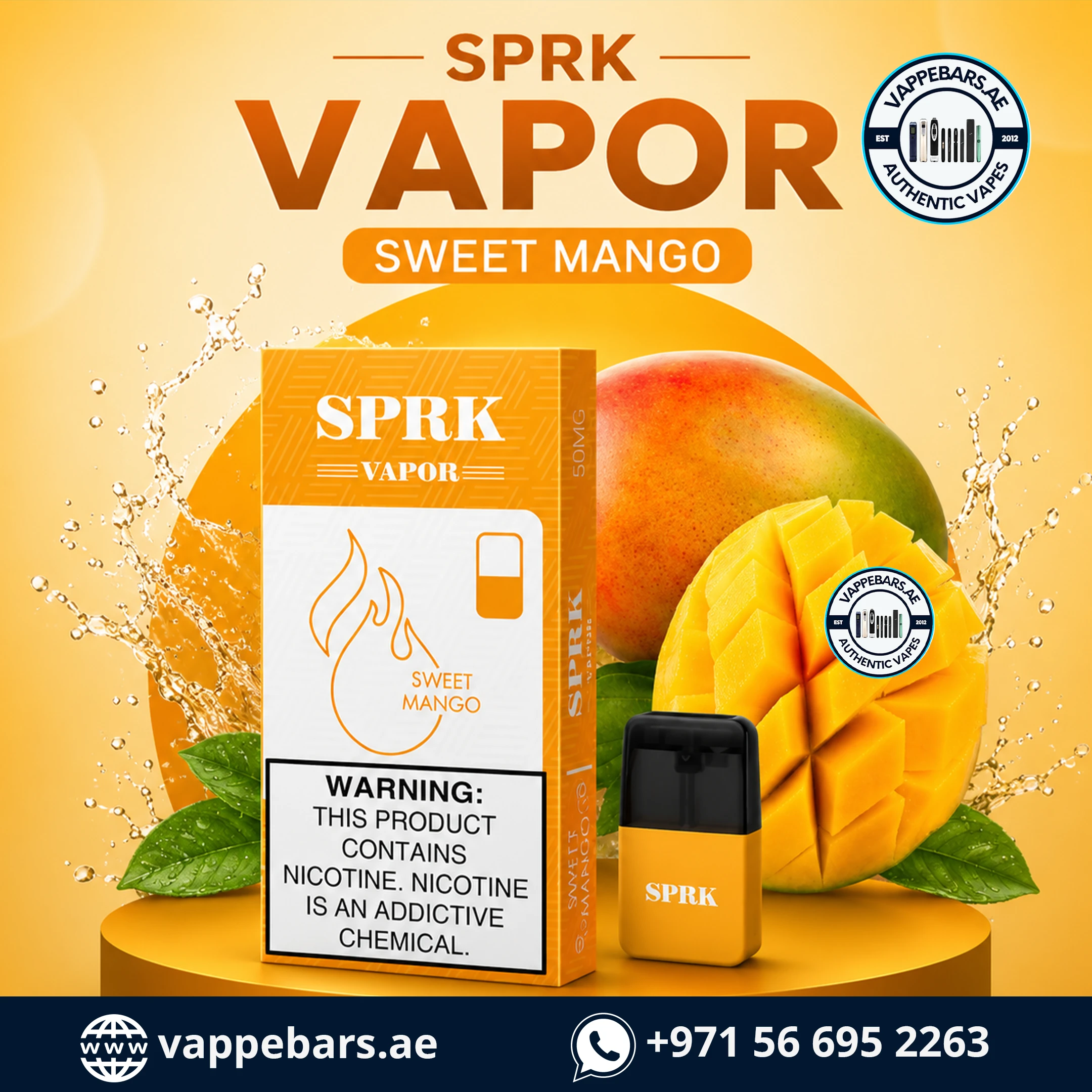 SPRK VAPOR Sweet Mango in Abu Dhabi UAE SPRK VAPOR Sweet Mango in Abu Dhabi UAE